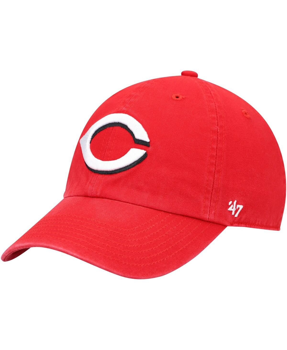 Youth Unisex Red Cincinnati Reds Team Logo Clean Up Adjustable Hat - Red | Macy's