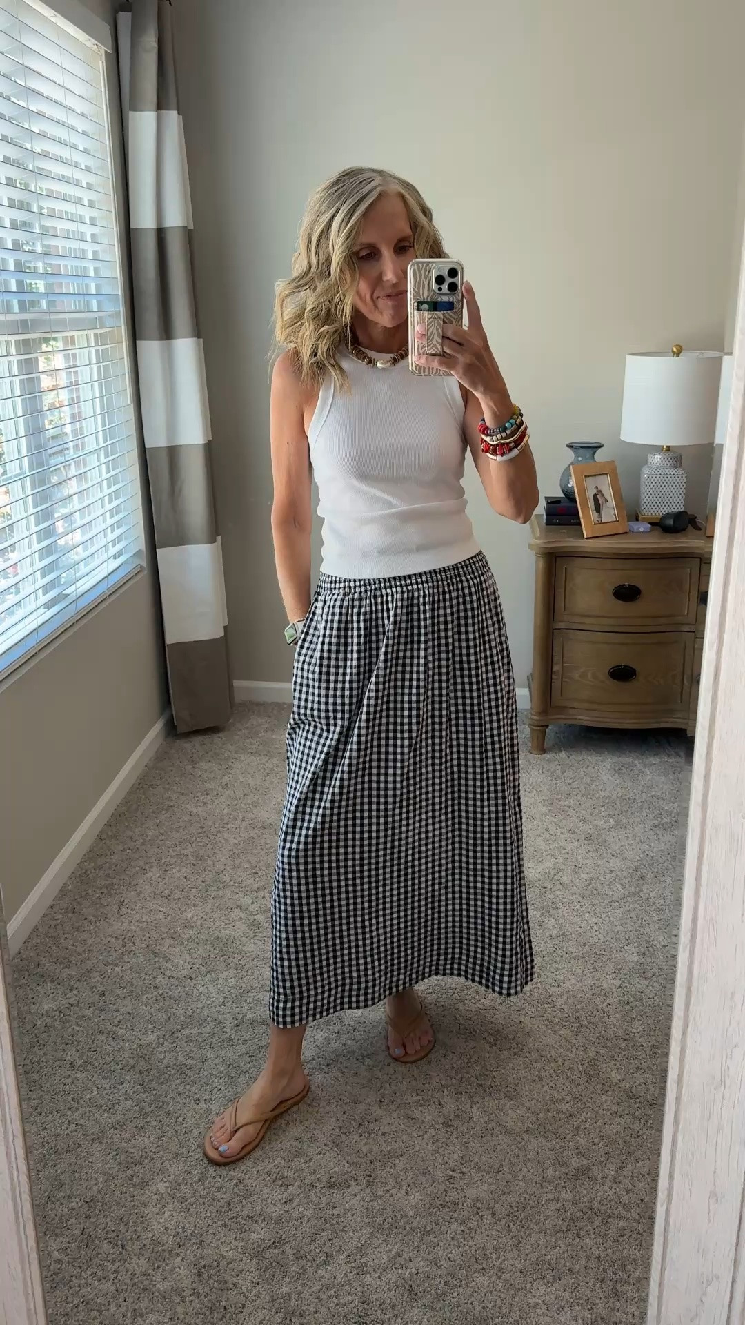 Skirt is 40% off. Use COAST25 on necklace and COAST20 on Allie + Bess

#LTKgrwm #LTKOver40 #LTKSaleAlert