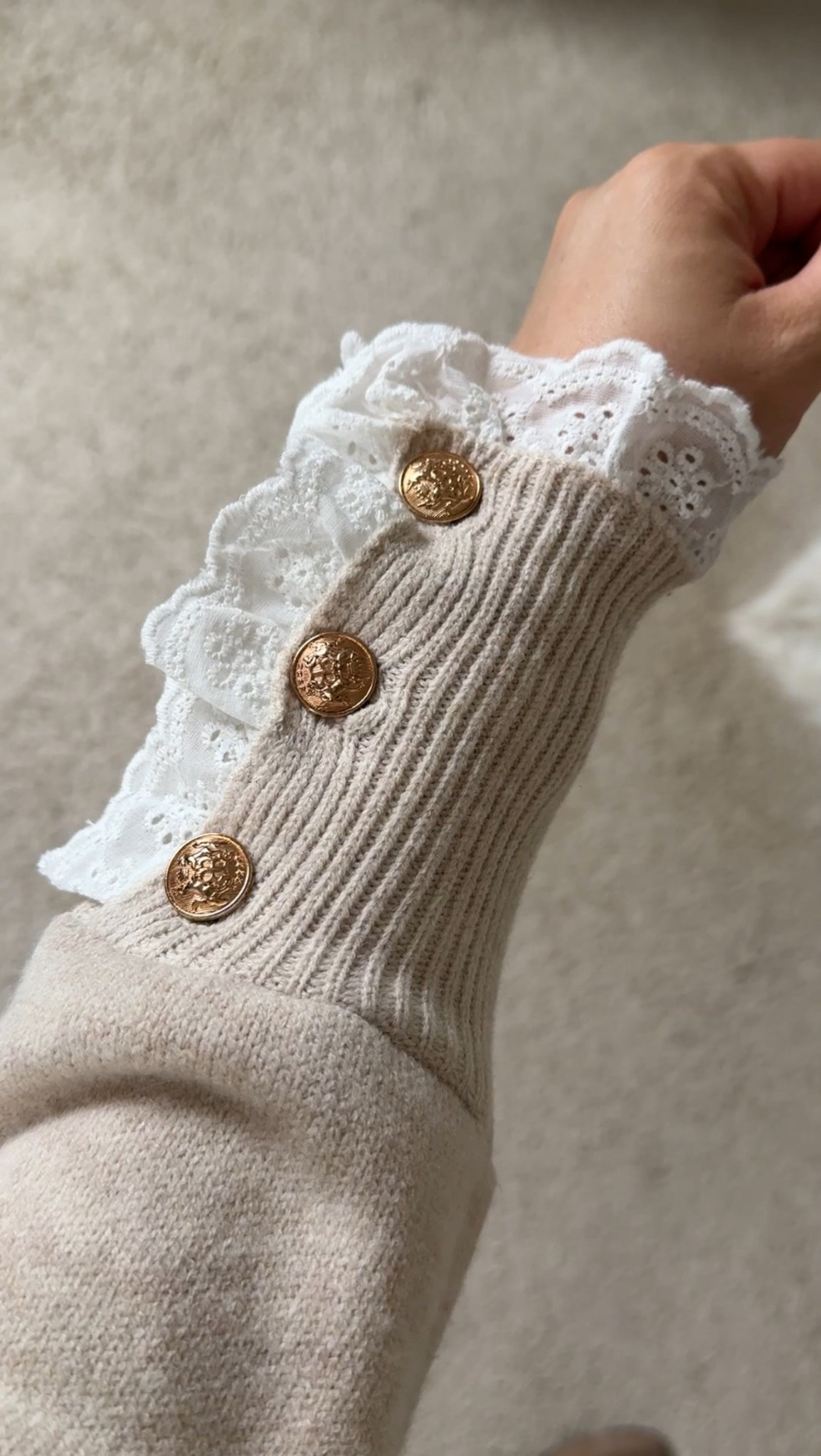 The sweetest sweater details. 😍 Wore this to an event over the weekend and felt so cute and comfortable. Added this bow brooch to it for the perfect little accessory!

#LTKMidsize #LTKFindsUnder50 #LTKootd