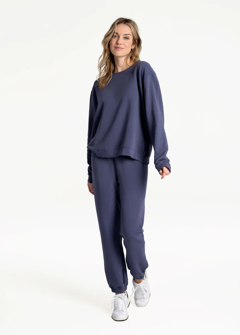 Lolë Edition Cotton Fleece Joggers -
    Nightshadow Blue | Lole Canada