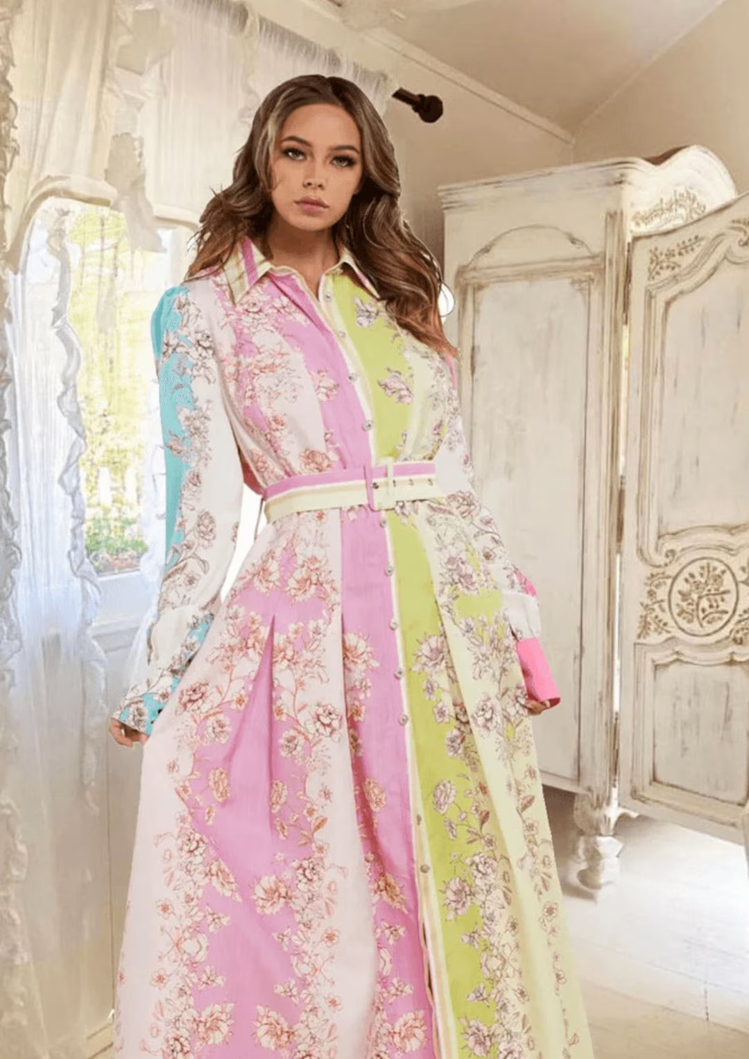 Women's Split Pattern Maxi Dress - Elegant Fashion, Trendy Summer Beach Party Boho Dress for Wome... | Etsy (US)