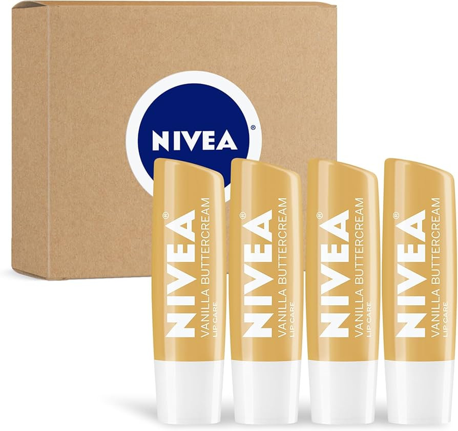 NIVEA Vanilla Buttercream Lip Care, Moisturizing Lip Balm with Shea Butter, Nourishing Oils and V... | Amazon (US)