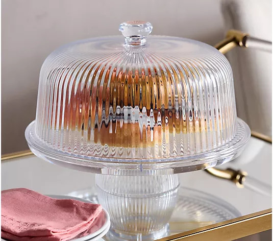 Home Reflections 3-in-1 Cake Stand, Platter, or Punch Bowl - QVC.com | QVC