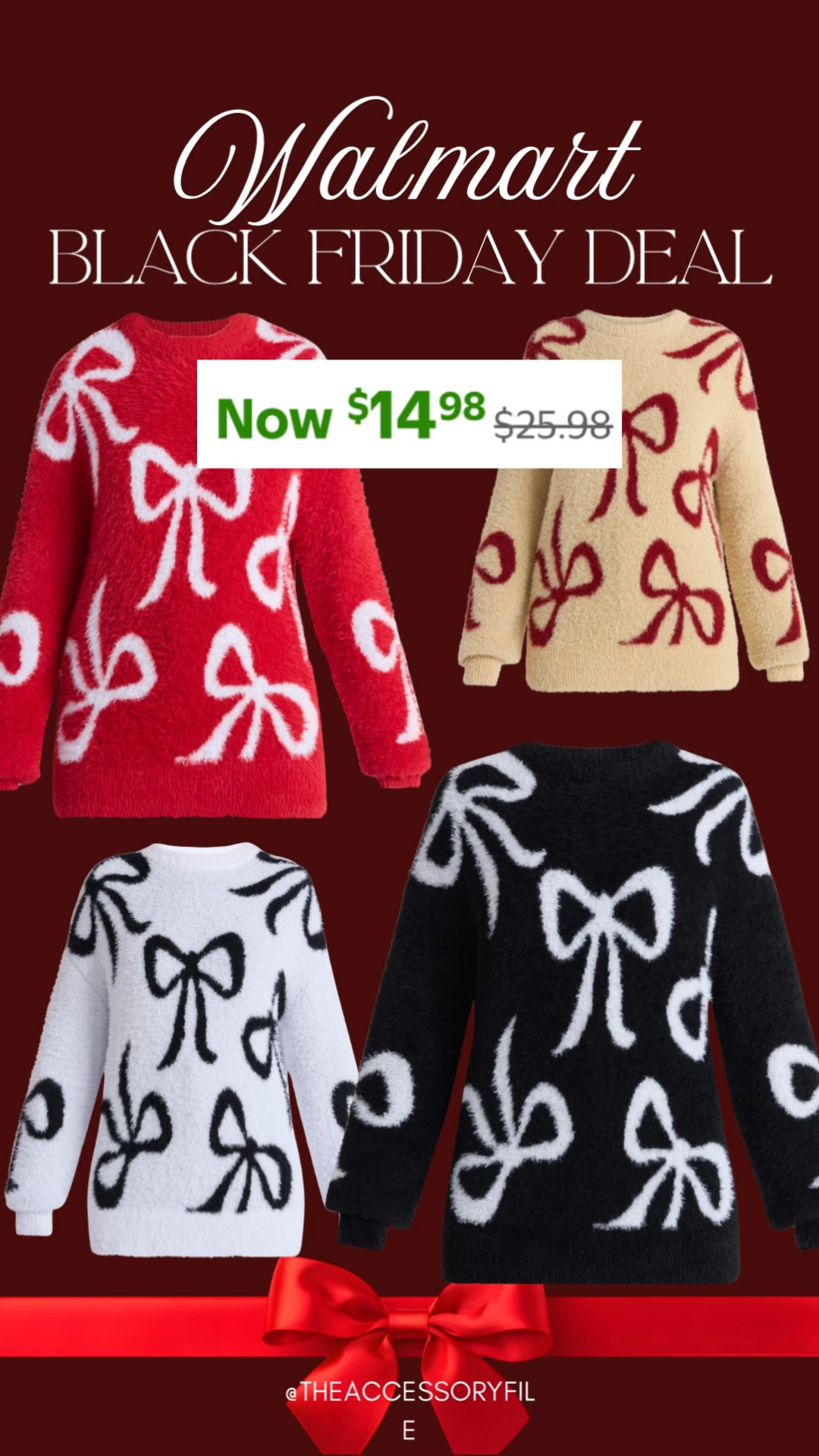 Walmart Black Friday deal 

Walmart deals, Walmart finds, Walmart fashion, Walmart style, Christmas outfit, Christmas sweater, winter outfit, winter fashion, winter style 

#LTKSaleAlert #LTKCyberWeek #LTKHoliday