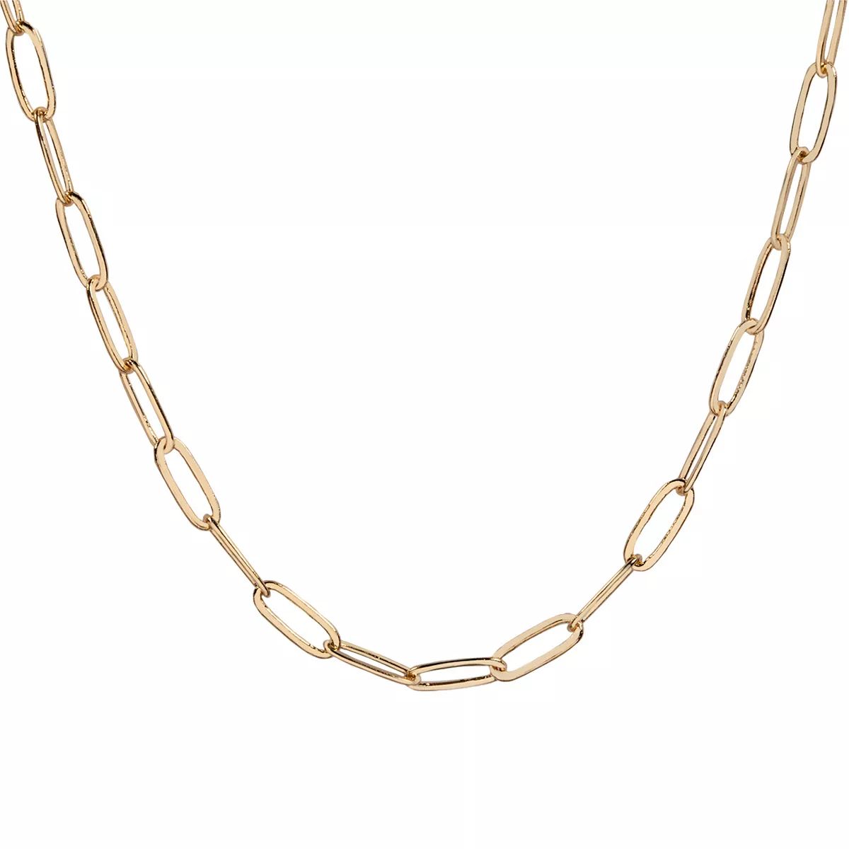 LC Lauren Conrad Gold Tone Long Links Chain Necklace | Kohl's
