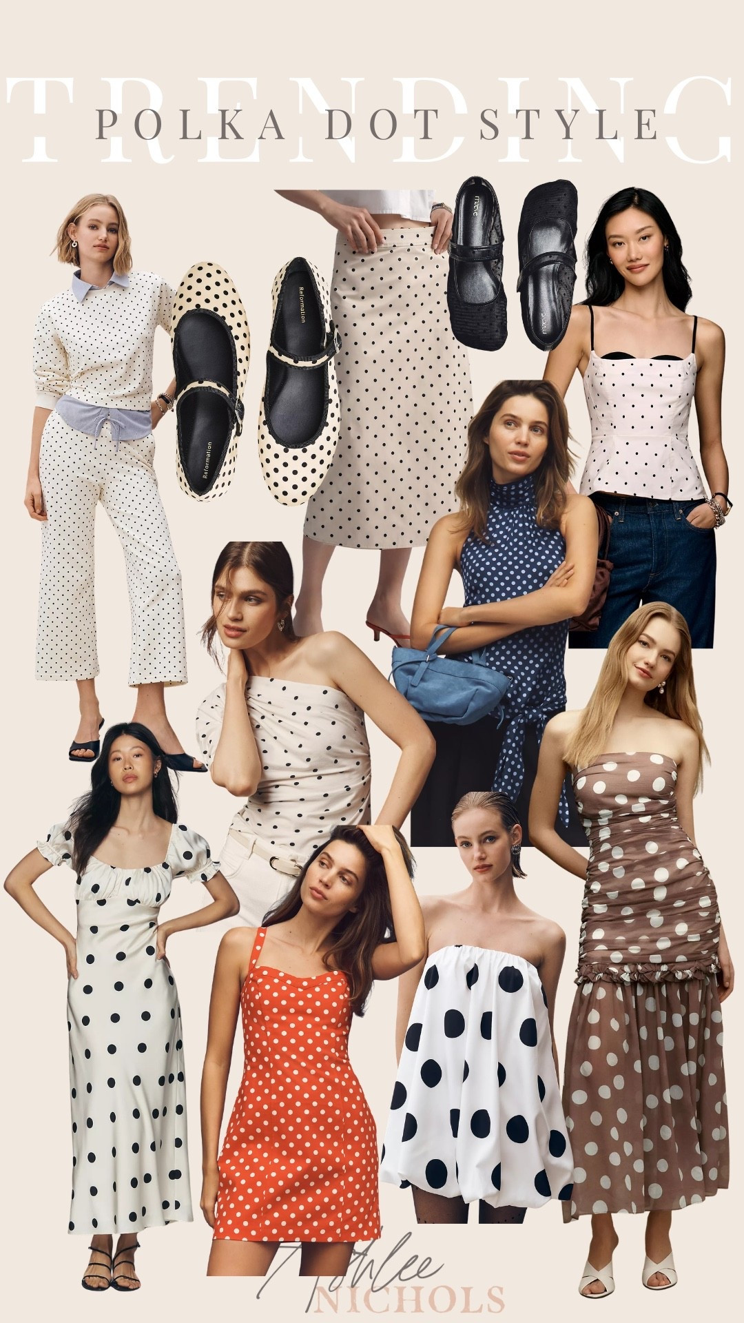 Trendy polka dot styles for spring from Anthropologie!

Spring style, spring dress, polka dot flats, silk skirt, mini dress

#LTKootd #LTKSeasonal