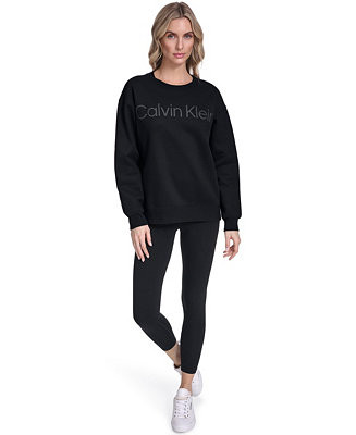 Calvin Klein Women's Puff Print Logo Crewneck Sweatshirt - Macy's | Macy's