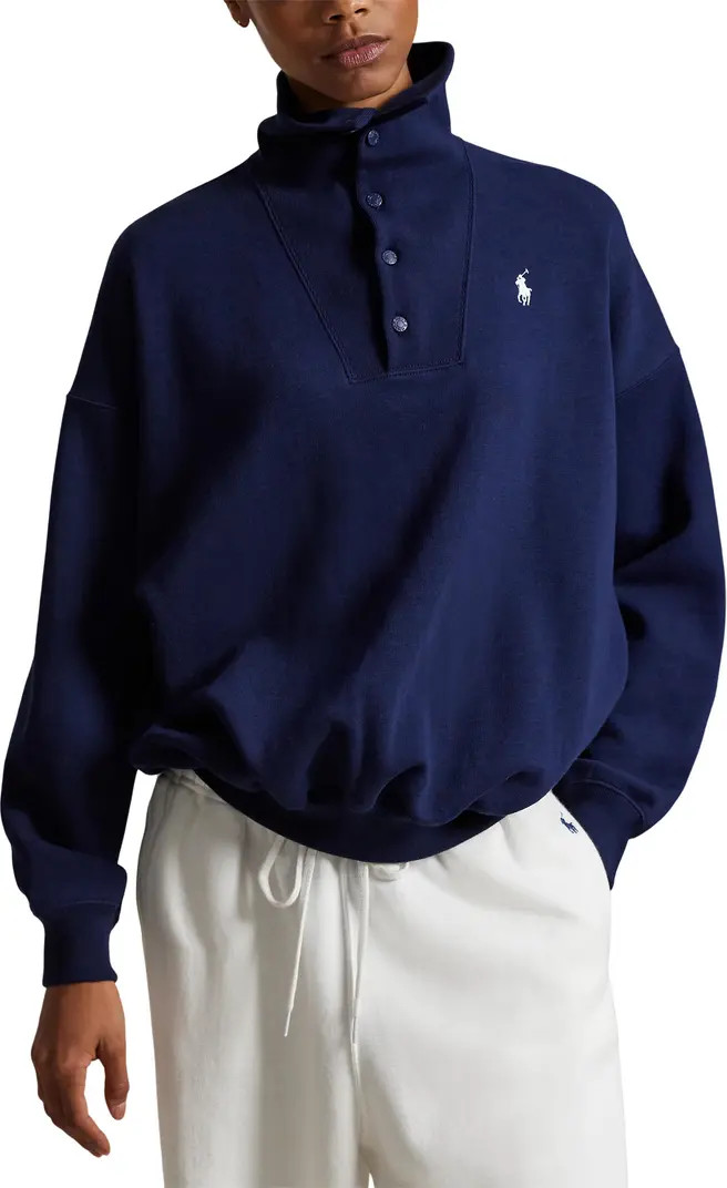 Team USA Embroidered Graphic Snap Placket Sweatshirt | Nordstrom