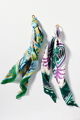 Fun Icon Motif Hair Scarves, Set of 2 | Anthropologie (US)