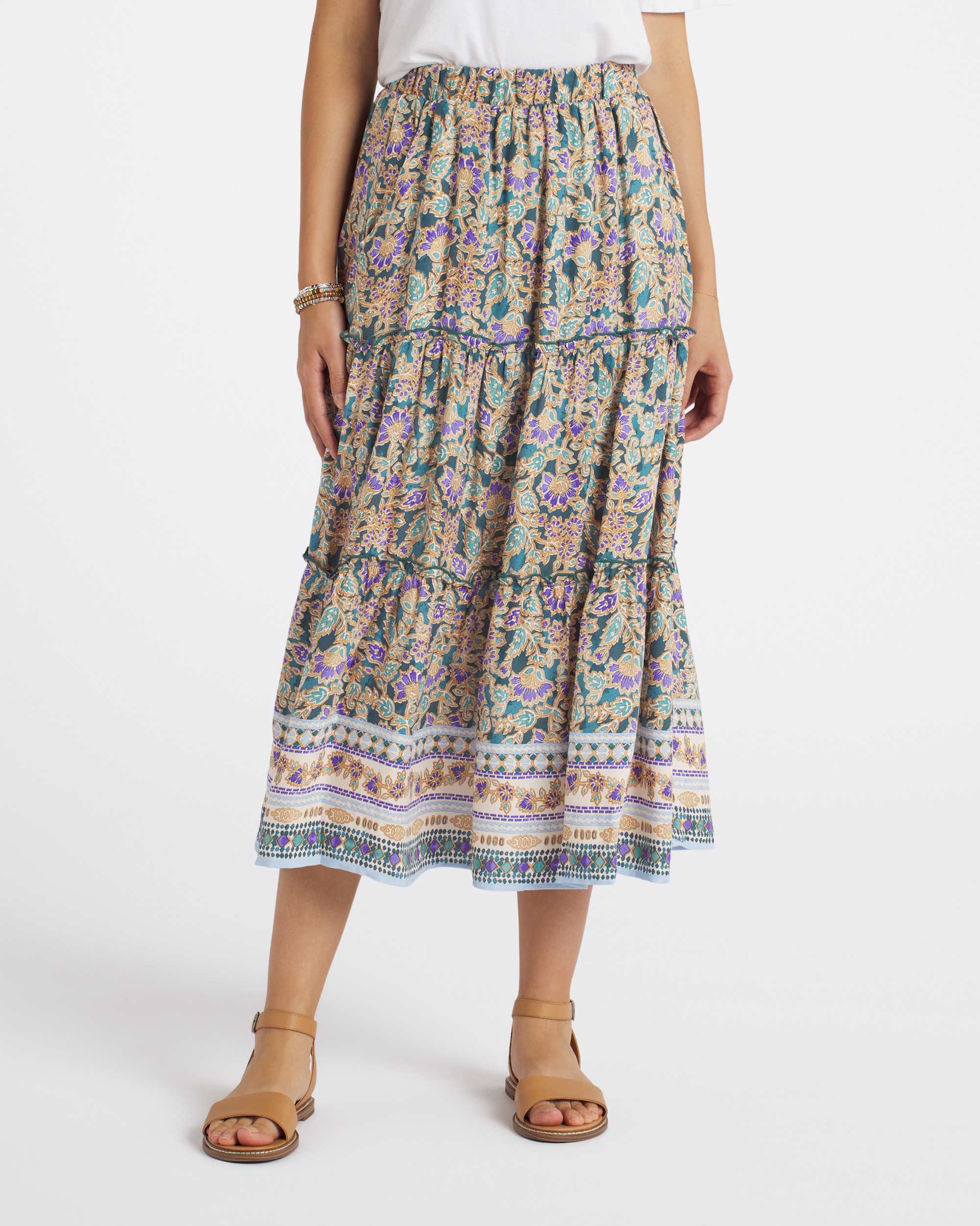 Mariska Tier Hem Skirt | Stitch Fix