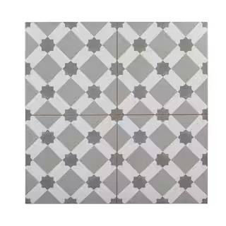 Jeffrey Court Organza Loom Gray 18 in. x 18 in. Square Matte Ceramic Wall Tile (10.76 sq. ft./Cas... | The Home Depot