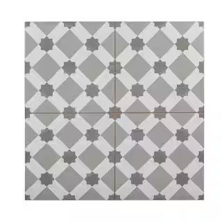 Jeffrey Court Organza Loom Gray 18 in. x 18 in. Square Matte Ceramic Wall Tile (10.76 sq. ft./Cas... | The Home Depot