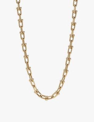 Tiffany HardWear Medium Link 18ct yellow-gold necklace | Selfridges