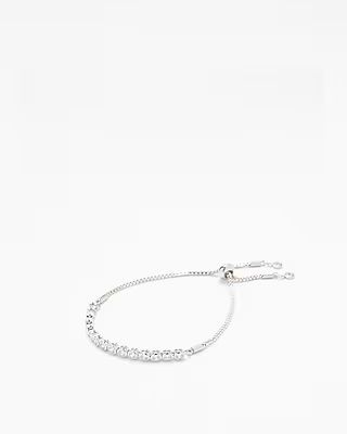 Cubic Zirconia Pull-Cord Bracelet | Express