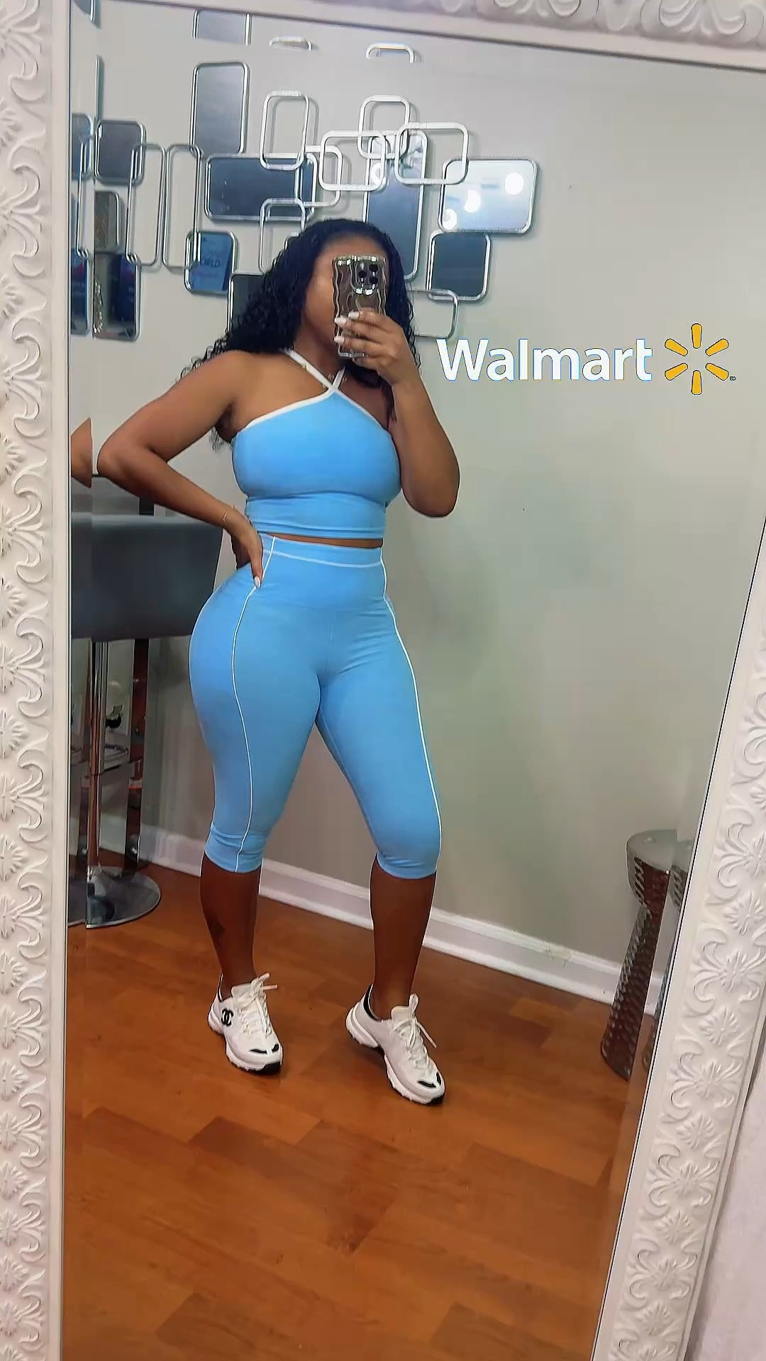 summer outfits Walmart Set Find 

💙163lb 5”3 hips 44 💙
Im wearing a size medium for both top and bottom 

Walmart activewear set find 💙✨
This ButterCore set is sooo soft, stretchy, and comfy! The perfect sporty cute look for errands, workouts, or everyday wear. Capri leggings are definitely back in style & I’m obsessed with this baby blue color 🤍

Comes in multiple styles and sizes XS-4X.
Will pin all the details on my storefront 🫶

#LTKU #LTKActive #LTKfitnessgoals