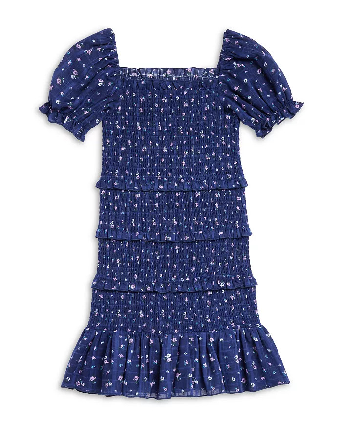 KatieJnyc Girls' Laila Puff Sleeve Tiered Smocked Dress - Big Kid Back to results -  Kids - Bloom... | Bloomingdale's (US)