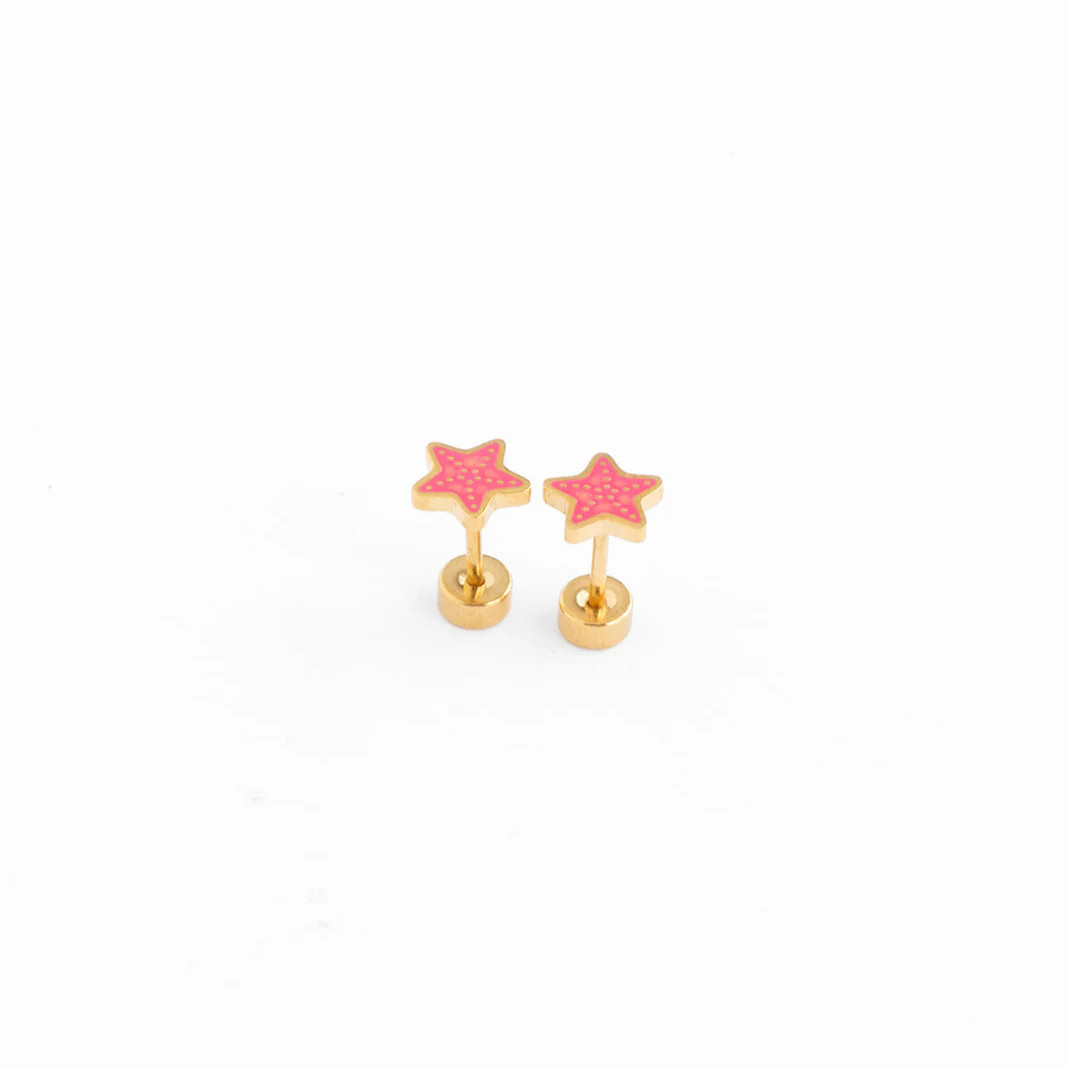 Enamel Starfish Stud Earring | Pip Pop Post