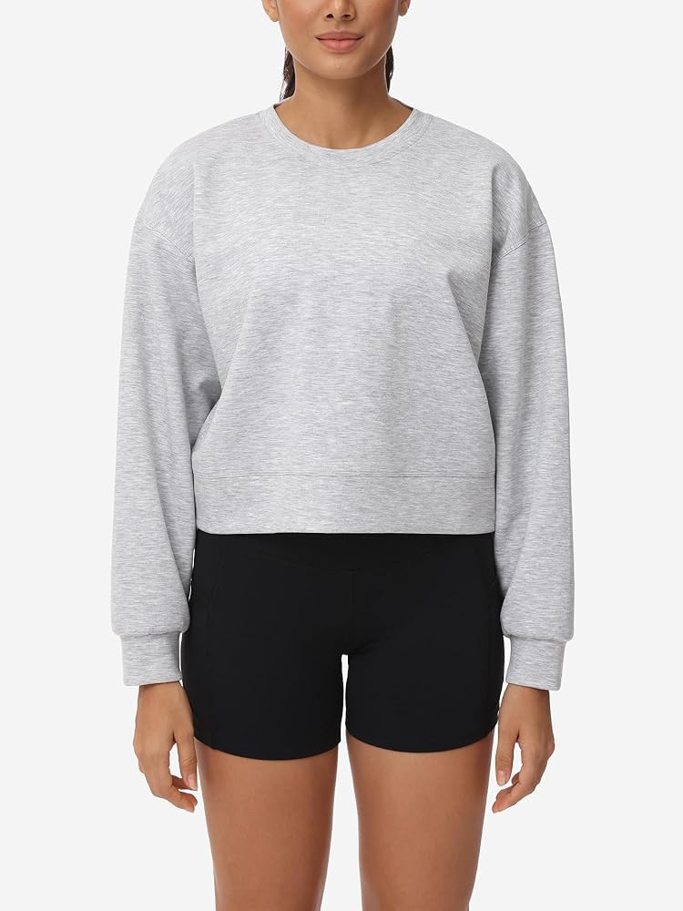 Basic Pullover Athletic Tops for Women Crew Neck Short Sleeve Sweatshirt for Workout Walking Runn... | Amazon (DE)