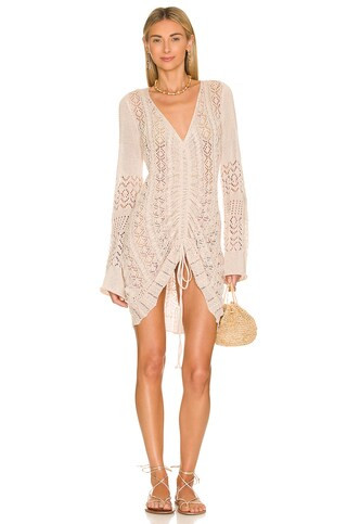 SNDYS Fate Mini Dress in Beige from Revolve.com | Revolve Clothing (Global)