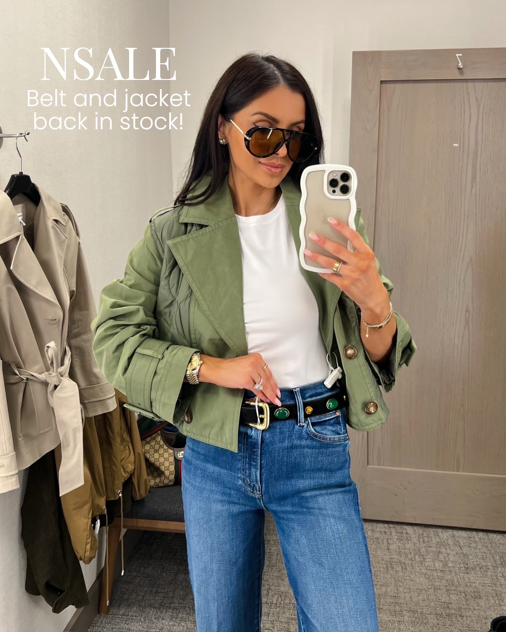 My favorite jacket from the Nsale was just restocked in all sizes! Wearing an XS
Run before they sell out!
The belt is also back in limited quantities 
@nordstrom #nsale #nordstromas

#LTKSaleAlert #LTKOver40 #LTKmomlife