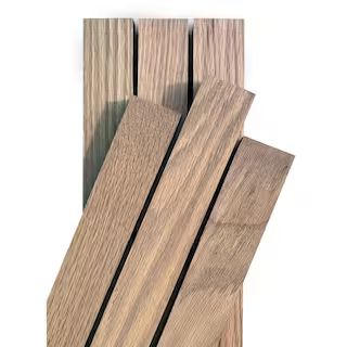 1/4 in. x 2 in. x 3 ft. Red Oak Oyster Finished S4S Hardwood Boards (37-Pack) | The Home Depot