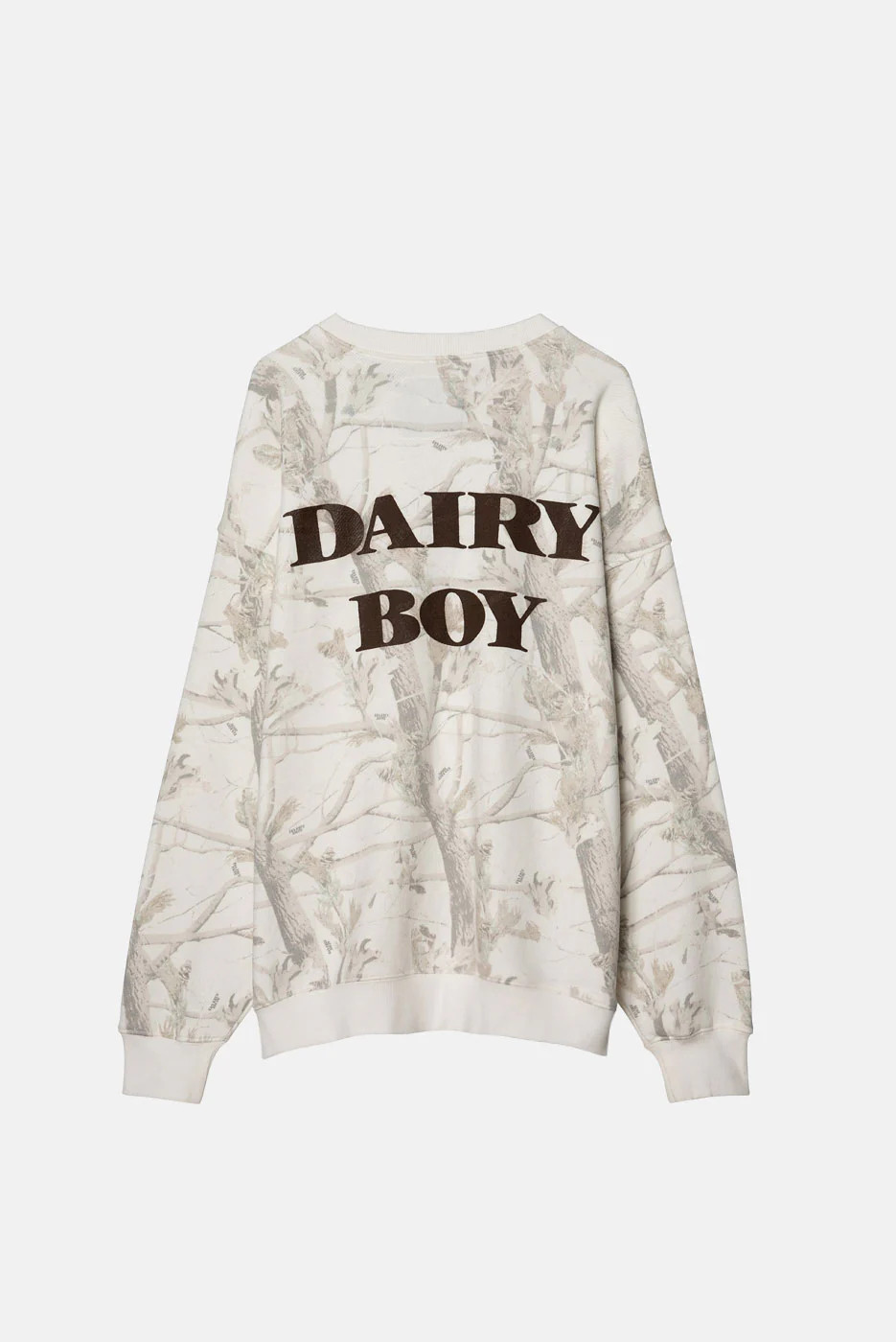 Oversized Crewneck - Woodland Camo Teddy | Dairy Boy