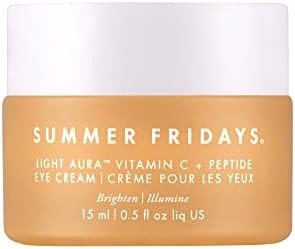 Summer Fridays Light Aura Vitamin C + Peptide Cream, Brightening, Tightening, and Illuminating Ey... | Amazon (US)