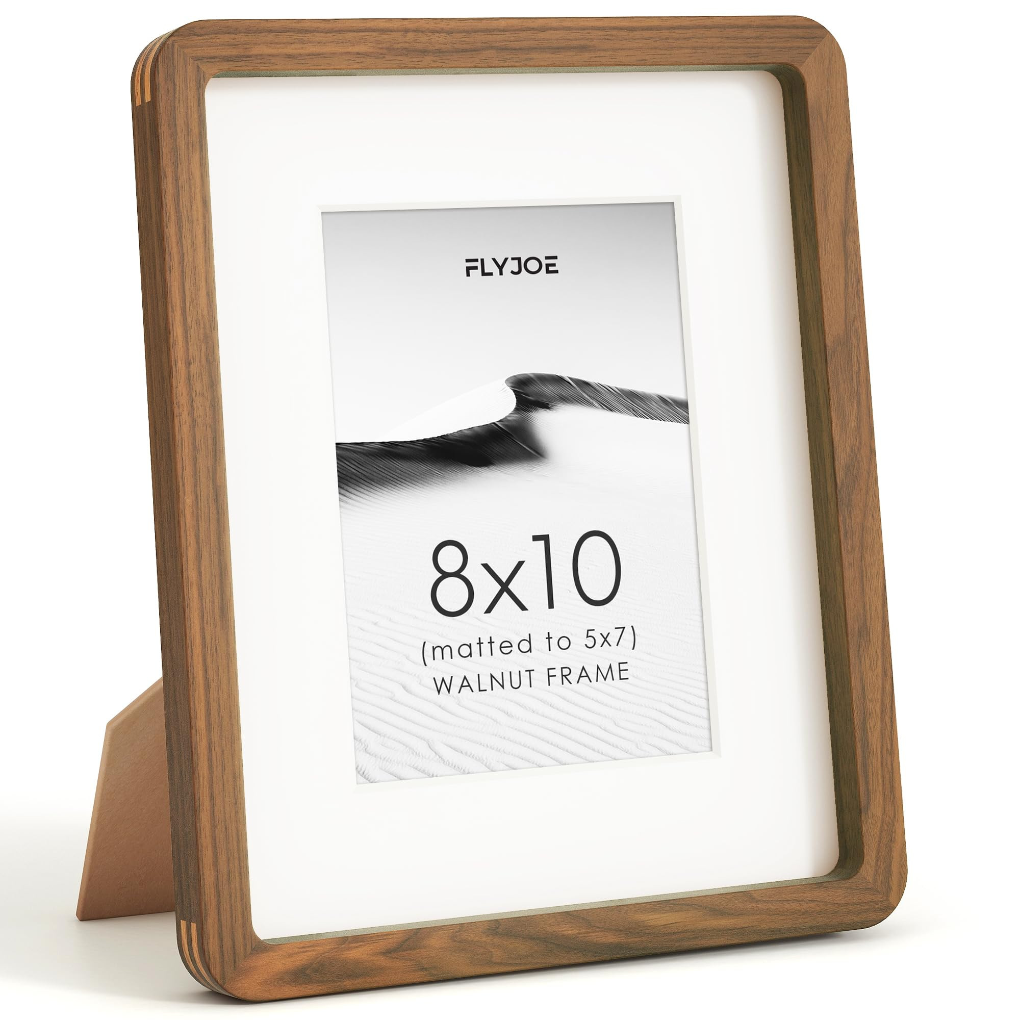 8x10 Picture Frame, Natural Solid Walnut Wood Photo Collage Frame with HD Tempered Glass, Modern ... | Amazon (US)
