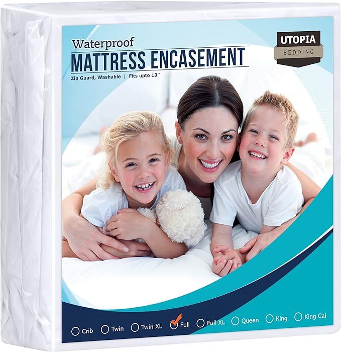 Utopia Bedding Zippered Mattress Encasement Full - 100% Waterproof and Bed Bug Proof Mattress Pro... | Amazon (US)