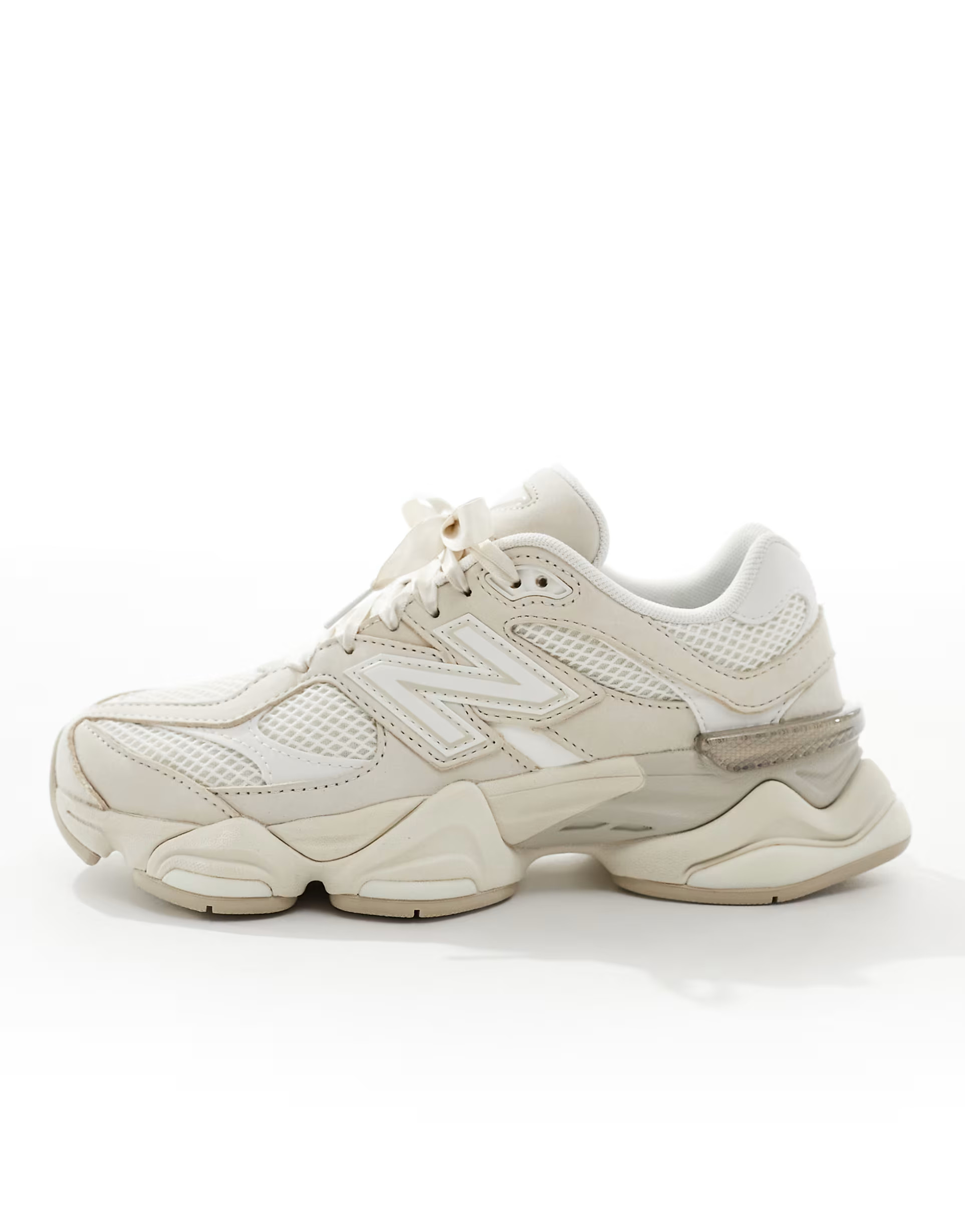 New Balance 9060 with ribbon laces in beige - Exclusive to ASOS | ASOS (Global)