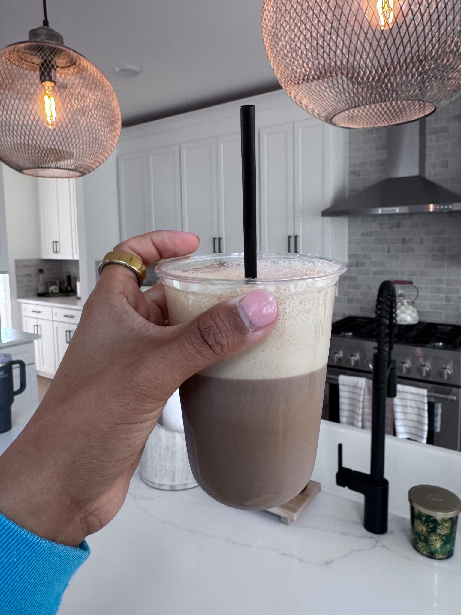 Bc my morning coffee is better in these disposable cup + straw combo. It feels like I grabbed it from a coffee shop! 