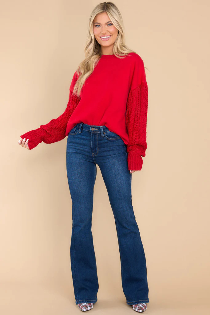 All Of My Love Red Sweater | Red Dress 