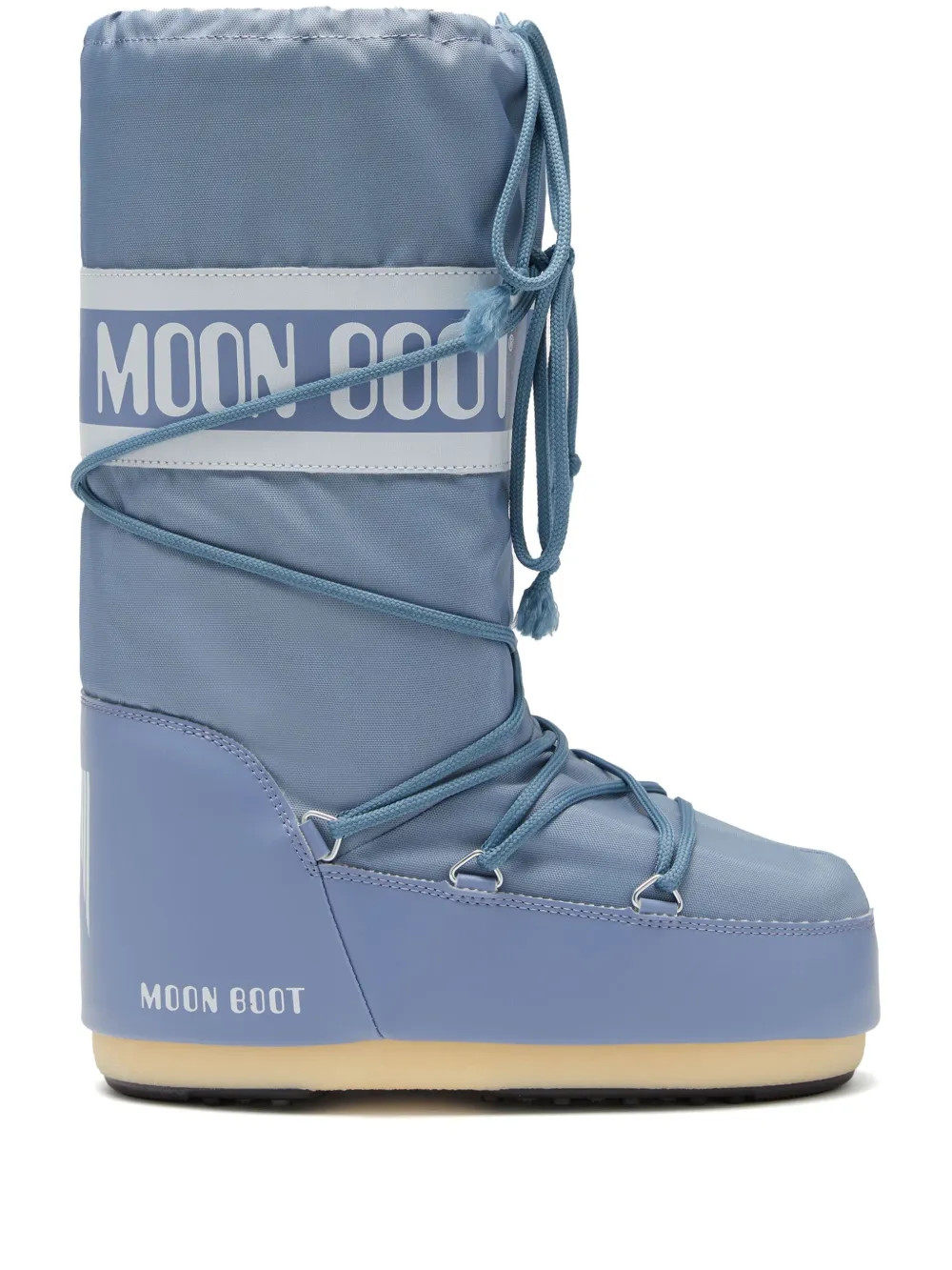 Moon Boot Icon logo-print Boots | Grey | FARFETCH | Farfetch Global