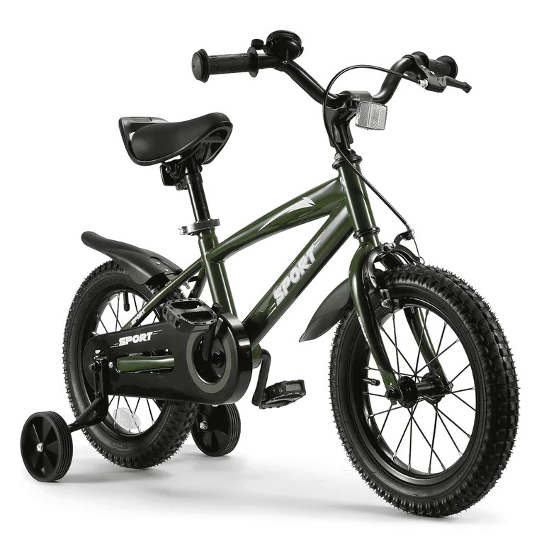 Naipo Bicicleta Infantil de 14 in Verde Bicicletas para Niños y Niñas con Ruedas de Entrenamien... | Walmart (US)