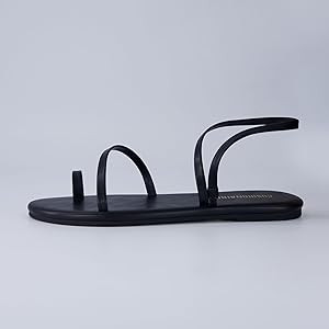 CUSHIONAIRE CHAI Women’s Strappy Sandals – Flat Sandals for Women, Comfortable Beach Sandals,... | Amazon (US)