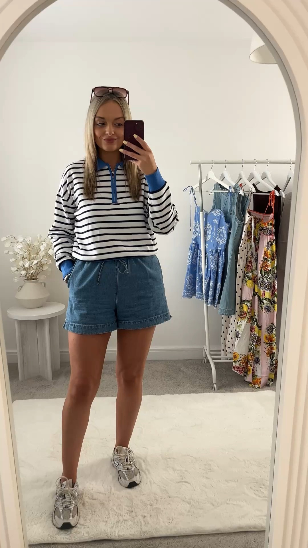 Casual Summer Outfit 🤍🦋✨

I am in love with this sweater from Zara paired with these draw string denim shorts from H&M these are my favourite shorts for summer they are so comfortable, and also paired with my most comfortable new balance trainers just perfect for a every day easy outfit when you want to feel comfortable but put together 🫶✨

Denim draw string shorts sweater summer outfit summer fashion trainers new balance trainers

#LTKsummer #LTKspring #LTKeurope
