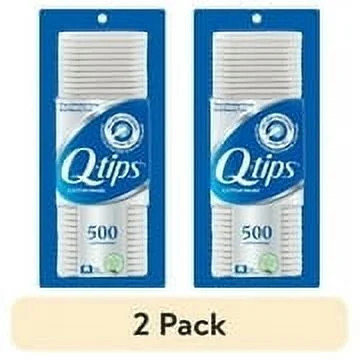 (2 pack) Q-tips Cotton Swabs, Original, For Home, First Aid and Beauty, 100% Cotton, 500 Count | Walmart (US)