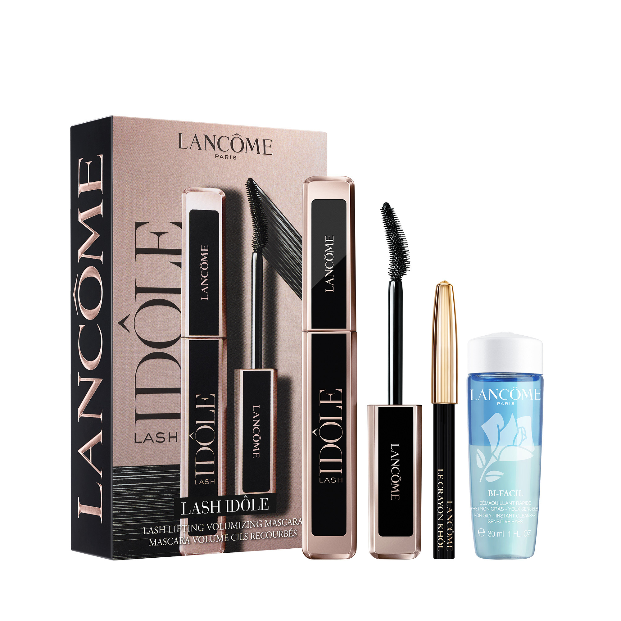 LASH IDÔLE MASCARA SET - LASH IDÔLE MASCARA, LE CRAYON KHÔL & BI-FACIL | LANCÔME | Lancome (CA)