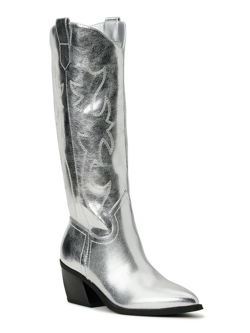 Madden NYC Women's Embroidered Tall Western Boots, Sizes 6-11 | Walmart (US)
