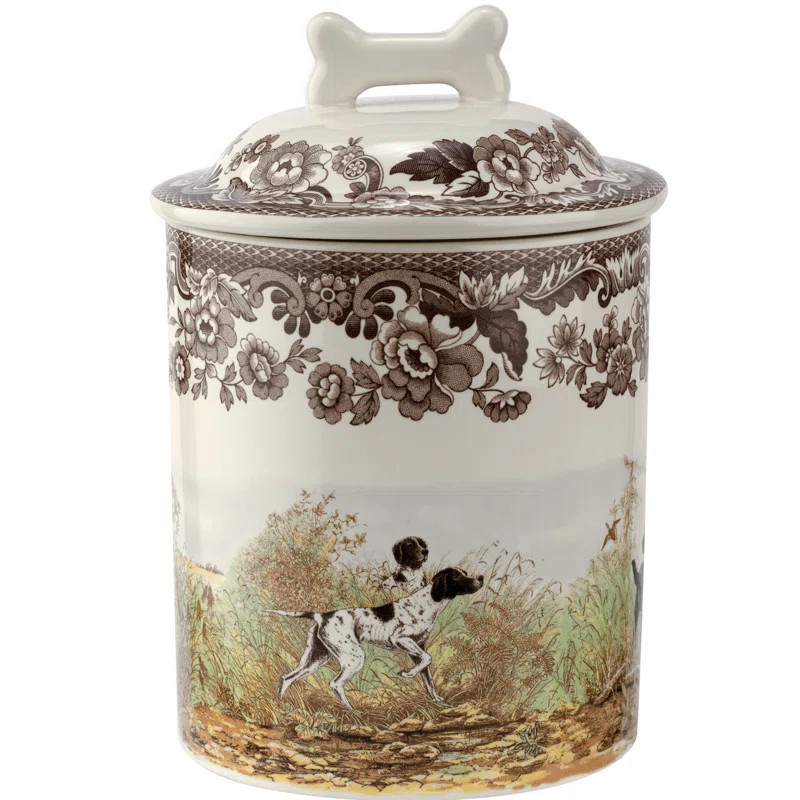 Spode Woodland Dogs Treat Jar 7"Assorted Dogs | Wayfair North America
