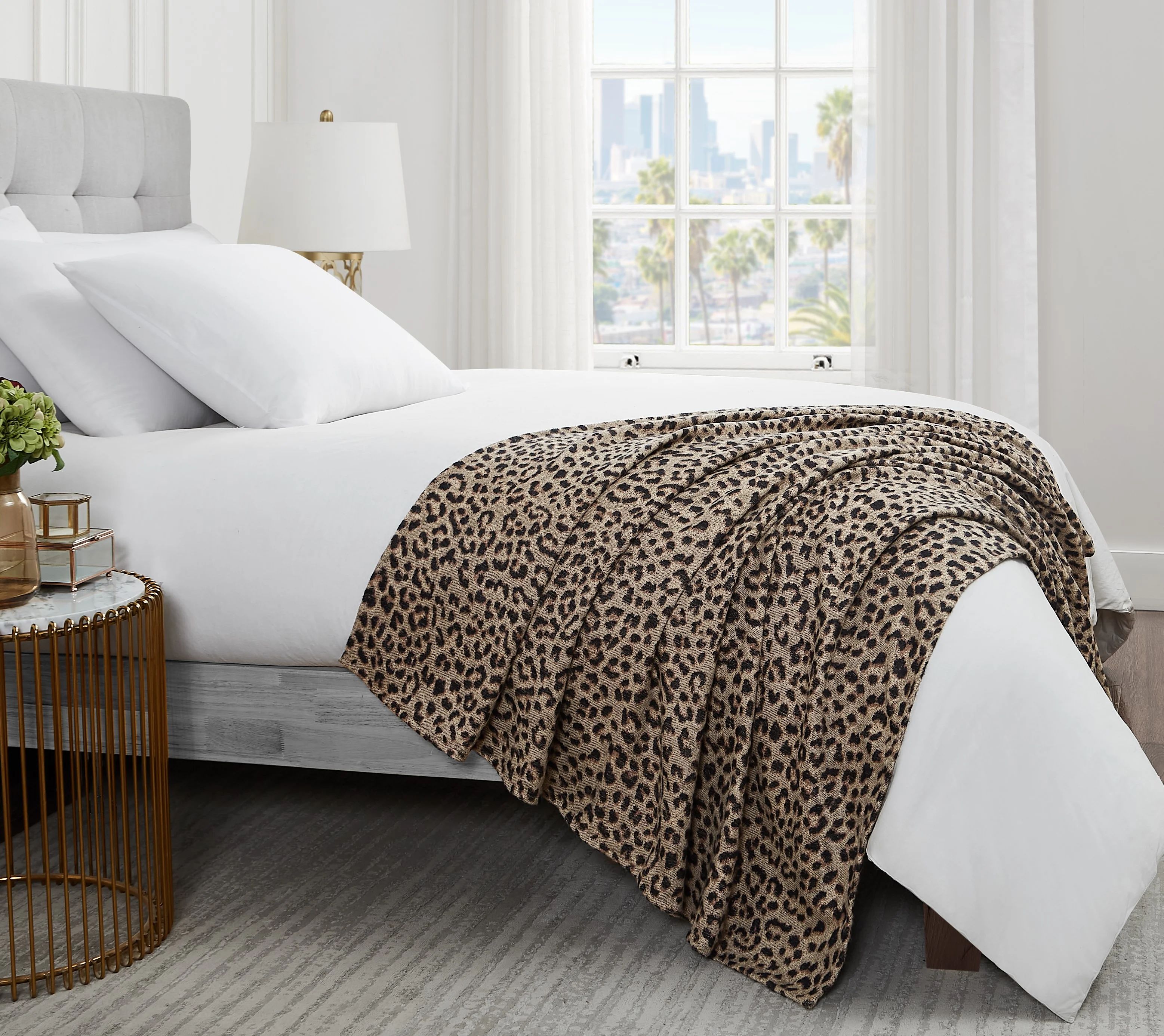 Sofia Home Classic Leopard Throw by Sofia Vergara - Walmart.com | Walmart (US)