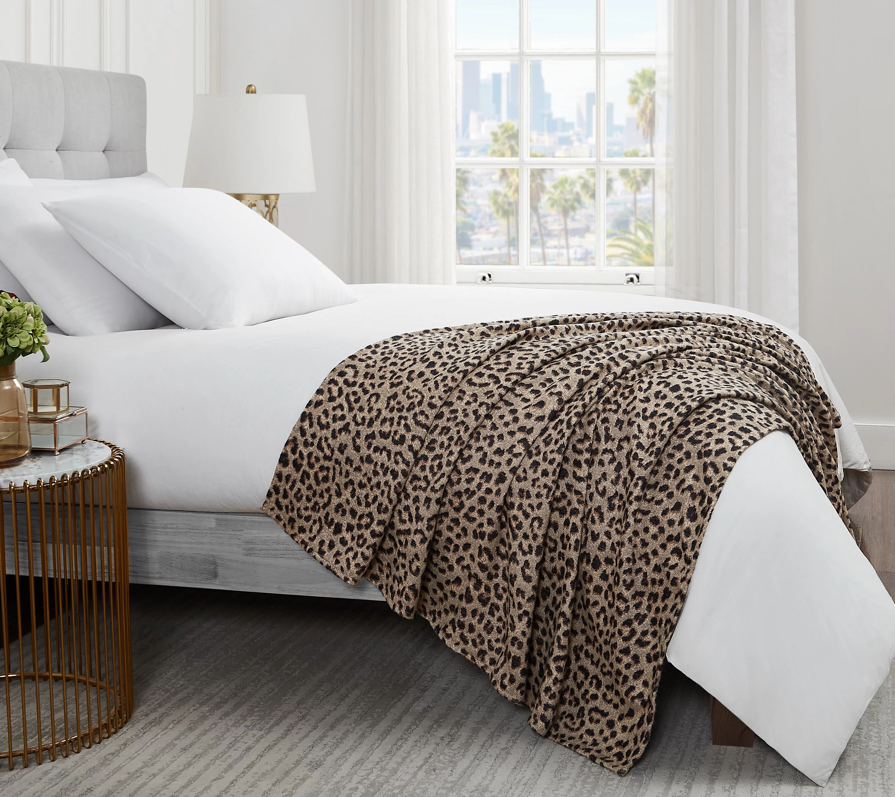 Sofia Home Classic Leopard Throw by Sofia Vergara - Walmart.com | Walmart (US)