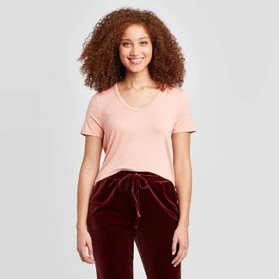 Women's Short Sleeve Scoop Neck T-Shirt - A New Day™ | Target