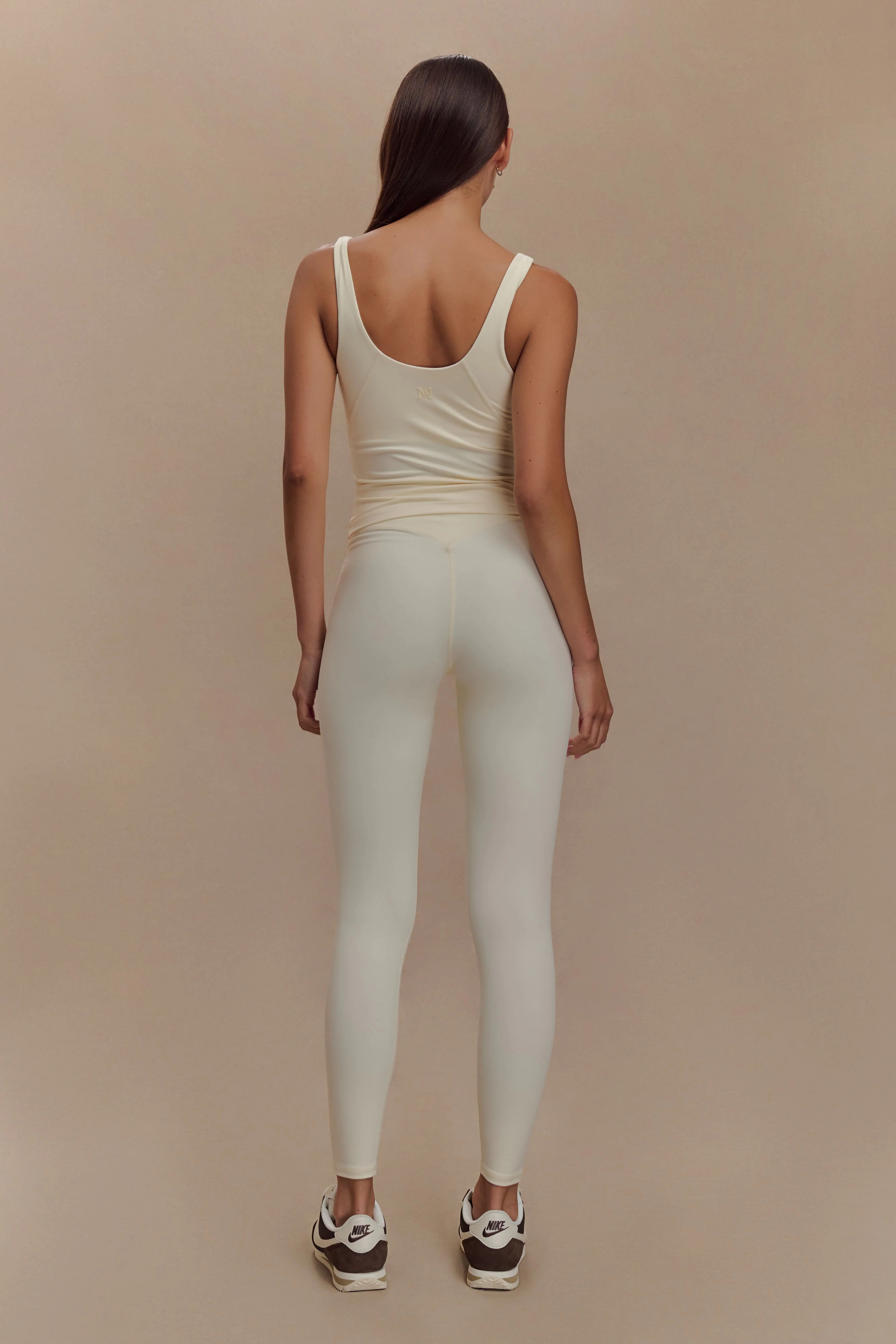 Callie Active Leggings - Ivory | MESHKI US