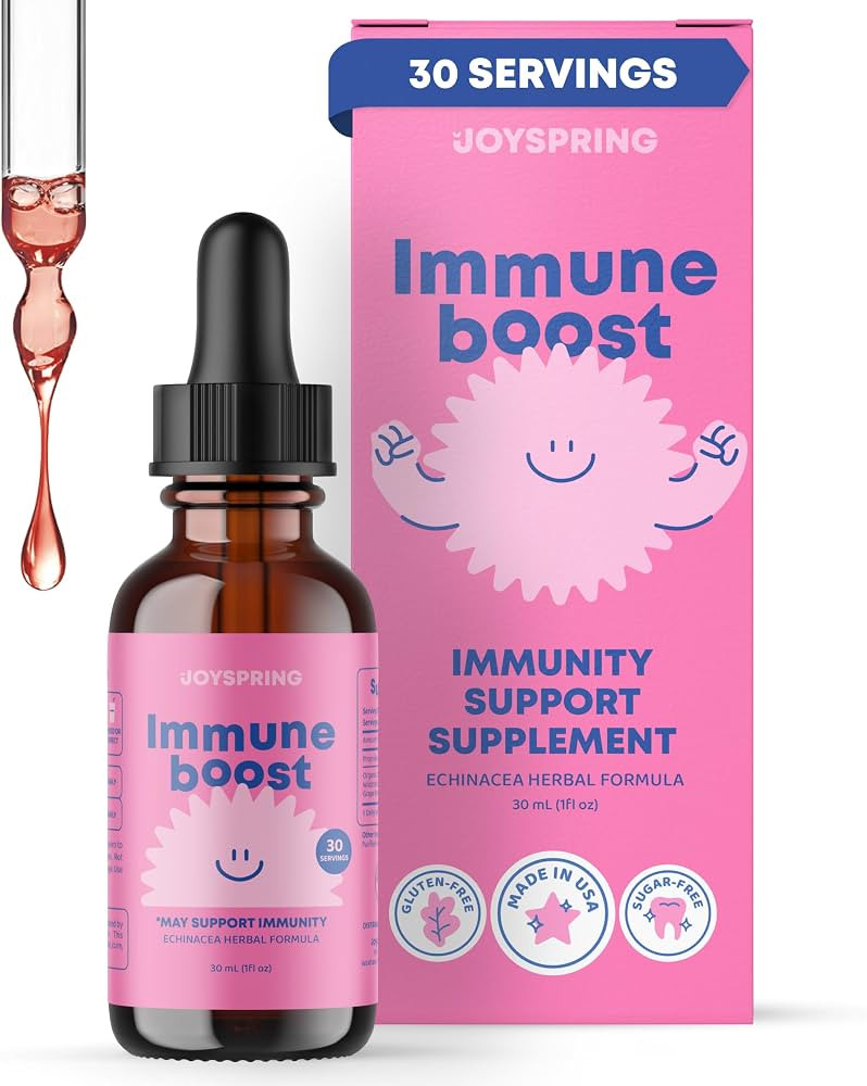 JoySpring Immune Drops - Kids’ Immunity Support Supplement (1 fl oz, 30 Servings) with Organic ... | Amazon (US)