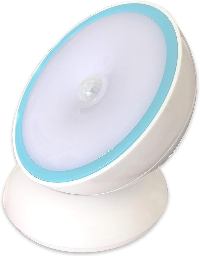 Night Light Motion Sensor [Battery Powered] with Rotating Base for Indoor Use in Bathroom, Hallwa... | Amazon (US)