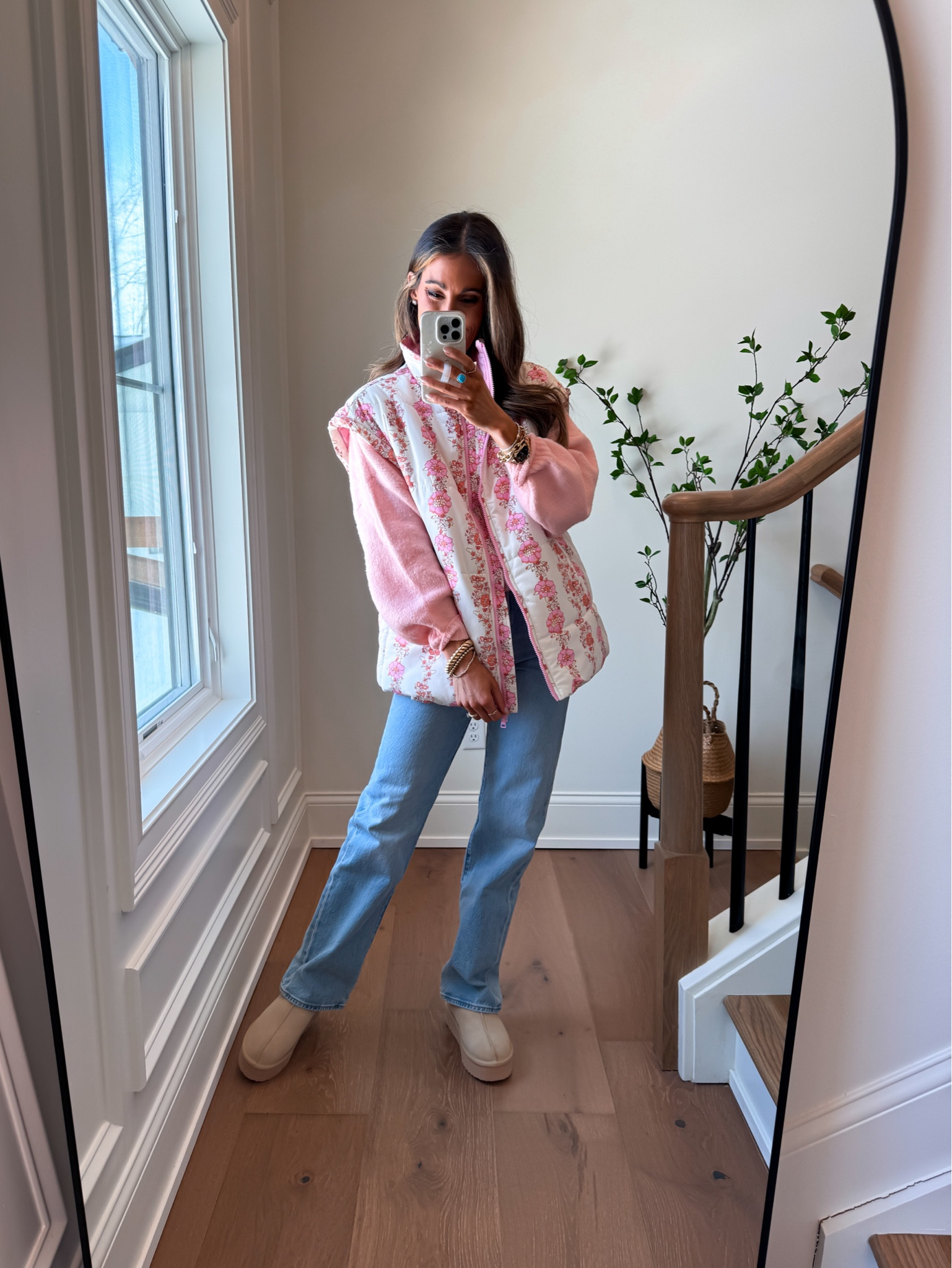 Wearing a small in everything. Jeans fit true to size - I’m wearing a size 25 

#LTKFindsUnder100 #LTKFindsUnder50 #LTKSaleAlert