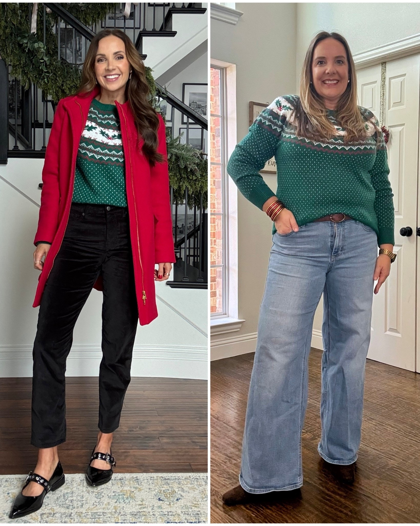 Wednesday Twinning! 
@walmart $20 sweater
I am in a small and Kristy is in an XL

#LTKHoliday #LTKMidsize #LTKFindsUnder50