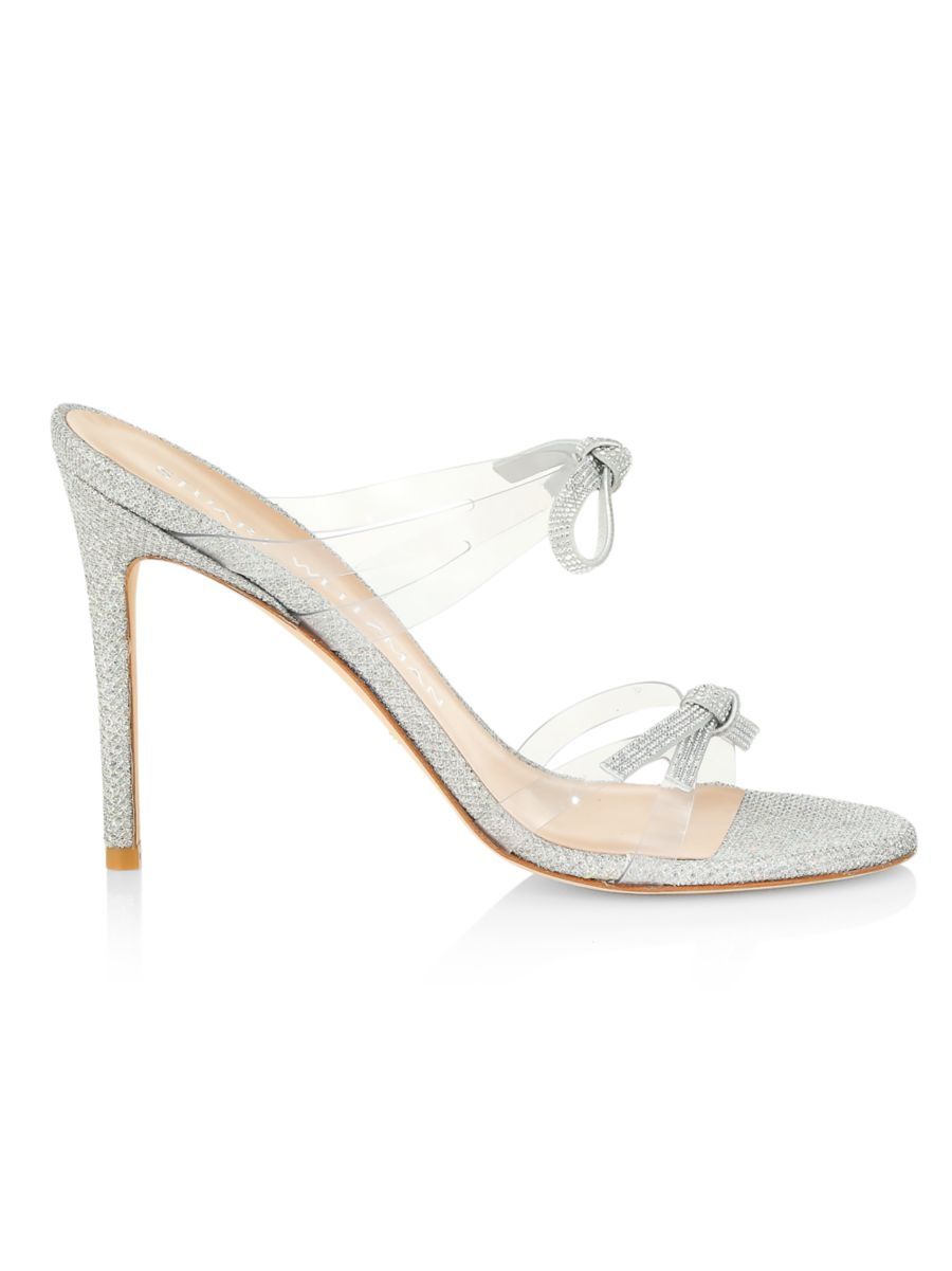 Crystal-Embellished Bow PVC Mules | Saks Fifth Avenue