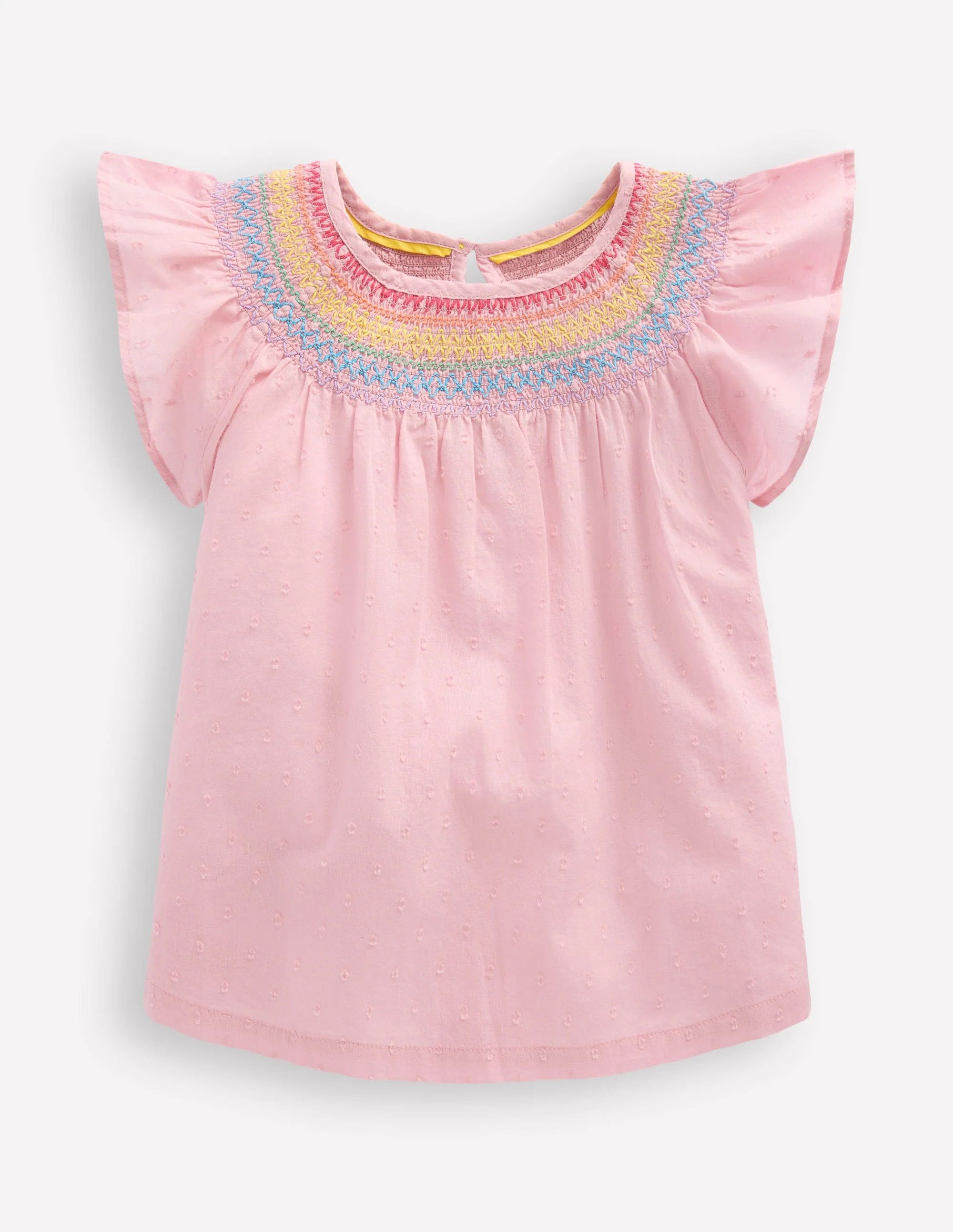 Woven Smocked Top-Vintage Pink | Boden (US)